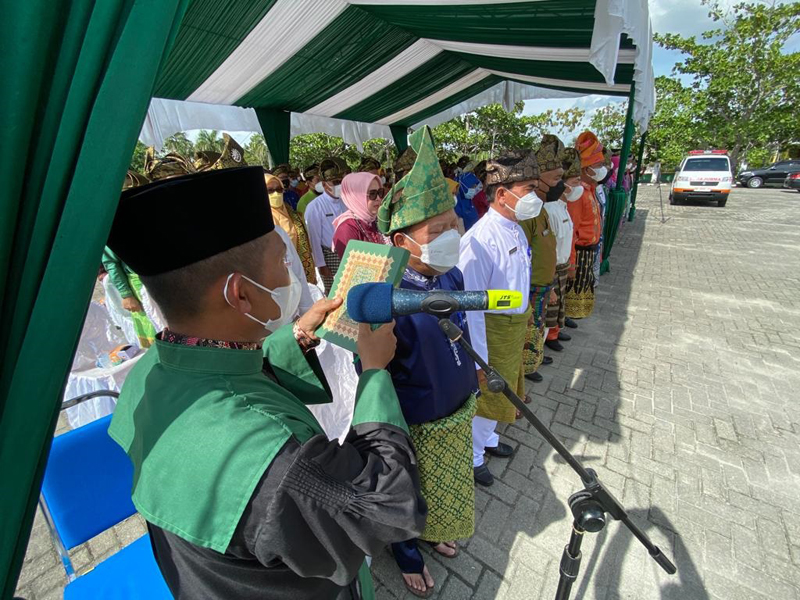 Sumpah jabatan atas pelantikan dan pengukuhan pejabat di lingkungan Pemkab Kepulauan Meranti, beberapa bulan lalu.